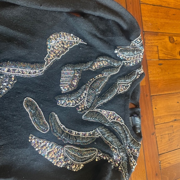 Beautiful Sparkly Black Sweater - Picture 6 of 6